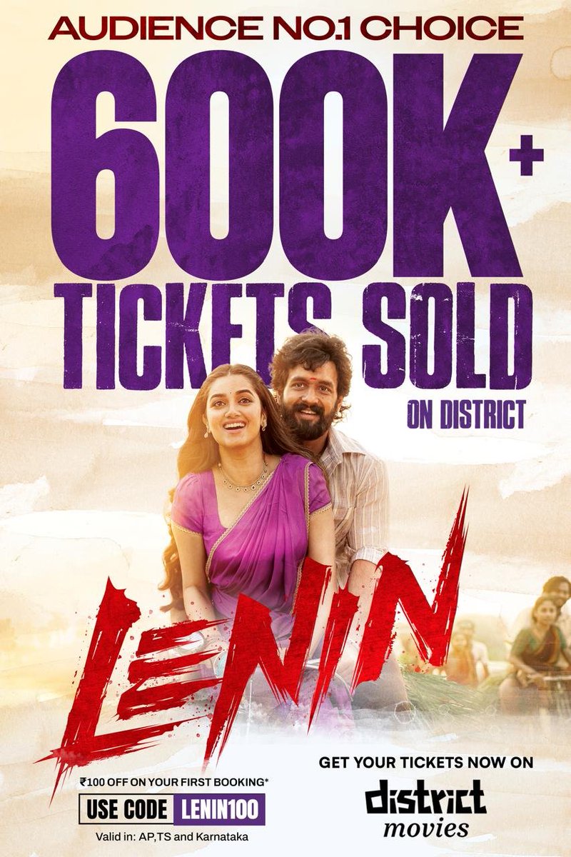 AnantapurBO's tweet photo. #Lenin 600K+ tickets sold on @district_india 🔥💥🔥💥🔥💥🔥💥🔥💥🔥💥🔥💥🔥💥🔥💥🔥💥🔥💥🔥💥🔥💥🔥💥🔥💥🔥💥💥🔥💥🔥💥🔥💥 https://t.co/URtSgX31aM