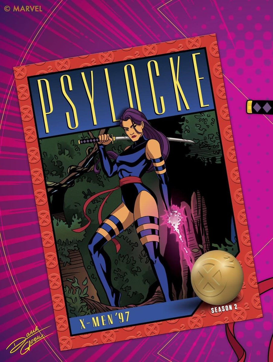 V1ctorAugusto's tweet photo. Finalmente! A arte completa. 💜
Psylocke de X-Men 97 por David Gómez Zurita. https://t.co/cZTH721UK2