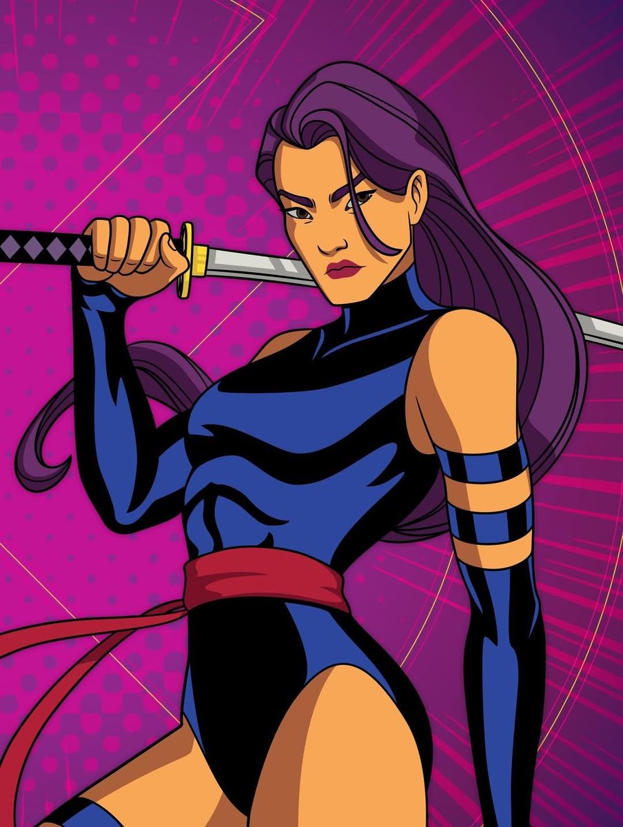 V1ctorAugusto's tweet photo. Finalmente! A arte completa. 💜
Psylocke de X-Men 97 por David Gómez Zurita. https://t.co/cZTH721UK2