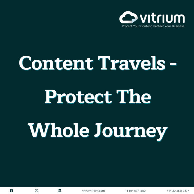 vitriumsystems's tweet photo. Content doesn't stay where you put it. It can get forwarded, screenshotted, and shared.
We know how content travels - and how it leaks. Vitrium protects your files through their entire journey, not just where they start.
#ContentProtection #Vitrium #DRM #DigitalRightsManagement https://t.co/fzQ3CfxT5W