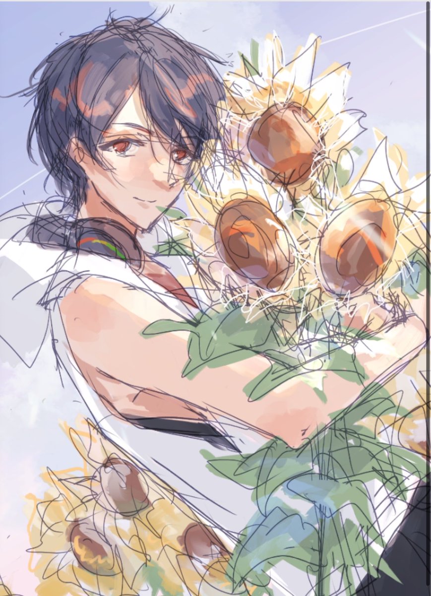 ake_iro0715's tweet photo. ゅめぉと🌻描きたい https://t.co/RDYWlwUyPu