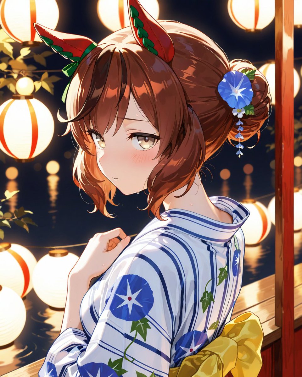 usaidddver1's tweet photo. 7/13はナイスの日（でした）
ということでナイスネイチャ

（合宿の夜は暇だし勢いで誘っちゃったけど、トレーナーさんはアタシといて楽しいかな…） https://t.co/9uPaf416Vn