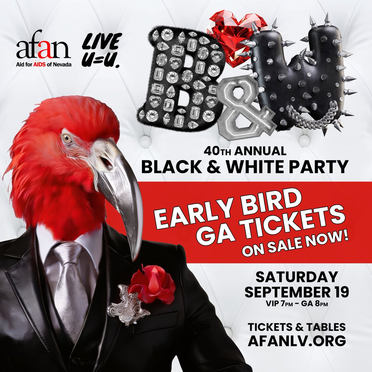 AFANLV's tweet photo. #AFANBW Early Bird GA tickets 🎟️ are ON SALE NOW! $50 GA 8pm entry! Offer ends JULY 31 ‼️ https://t.co/JjMH51bm48 https://t.co/wifw9Zfu9t