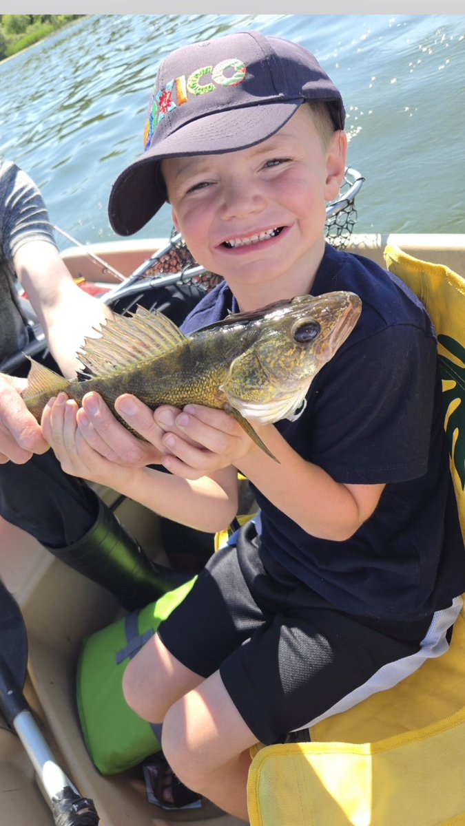 TTrudzik's tweet photo. My grandson caught his very first walleye yesterday,  tight lines papooshka !🎣🦈🥰 https://t.co/tBgGEf9RJd