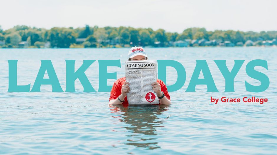 gracecollege's tweet photo. FREE boat rides. Yard games. Local shopping. Worship at sunset. 🌊🔥 
Grace College's Lake Days is open to EVERYONE — July 18 &amp; Aug 15. https://t.co/pTQs5V2Tps
#GraceCollege #LakeDays https://t.co/lxg8WzzXdr