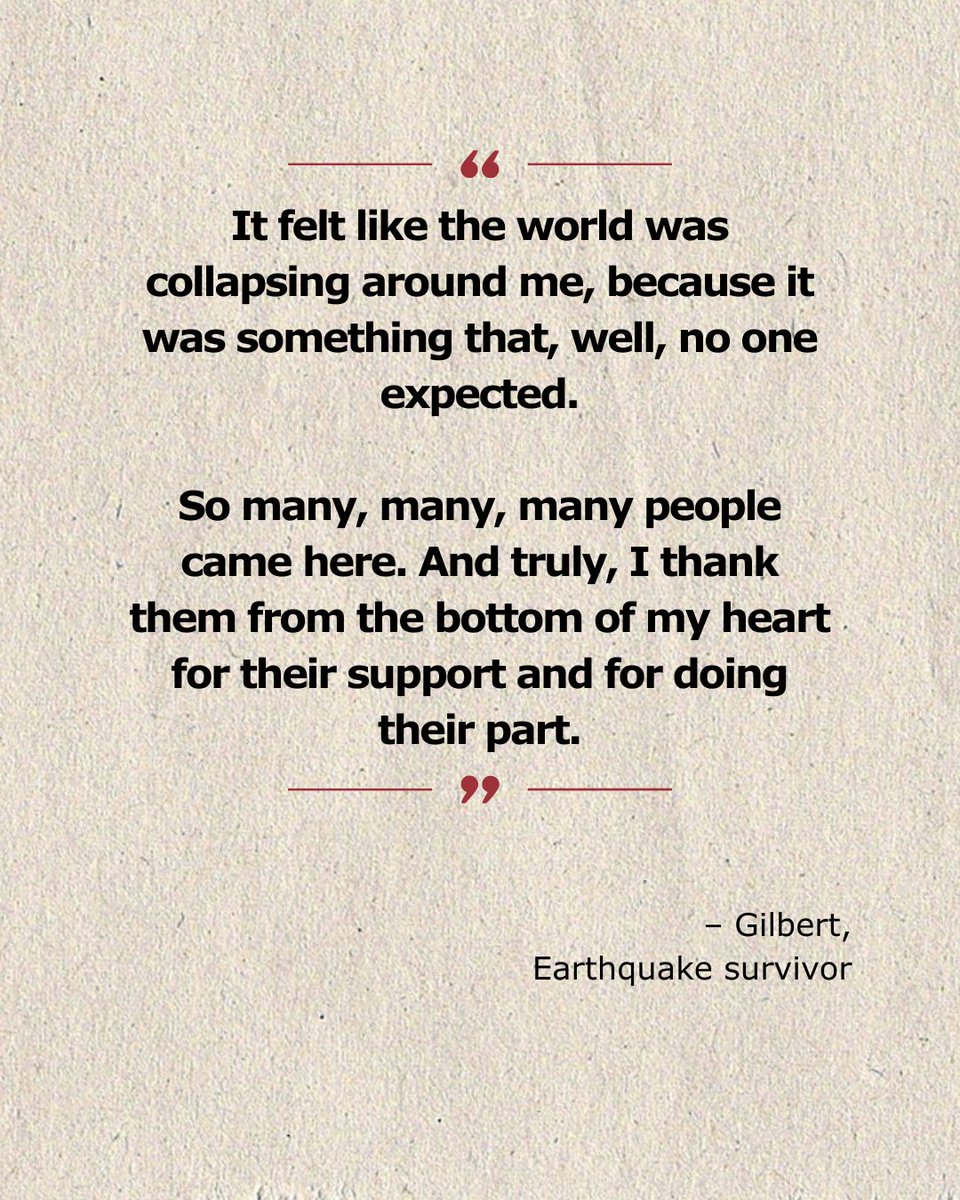 humcoalition's tweet photo. Survivors of the earthquakes in Venezuela are sharing their stories of fear, loss, gratitude and hope.  

Mayra, Gilbert, Father Ángel and Vanessa spoke to @CanLWR  staff on the ground in Venezuela about their experiences during and after the earthquakes. Their words act as a reminder that urgent needs remain and that every act of support can help communities begin to recover. 

Thanks to a matching fund from the Government of Canada, there are two days left to make twice the impact. Donate to our Venezuela Earthquake Response at https://t.co/rPPGZh2e65 

@CanadaDev