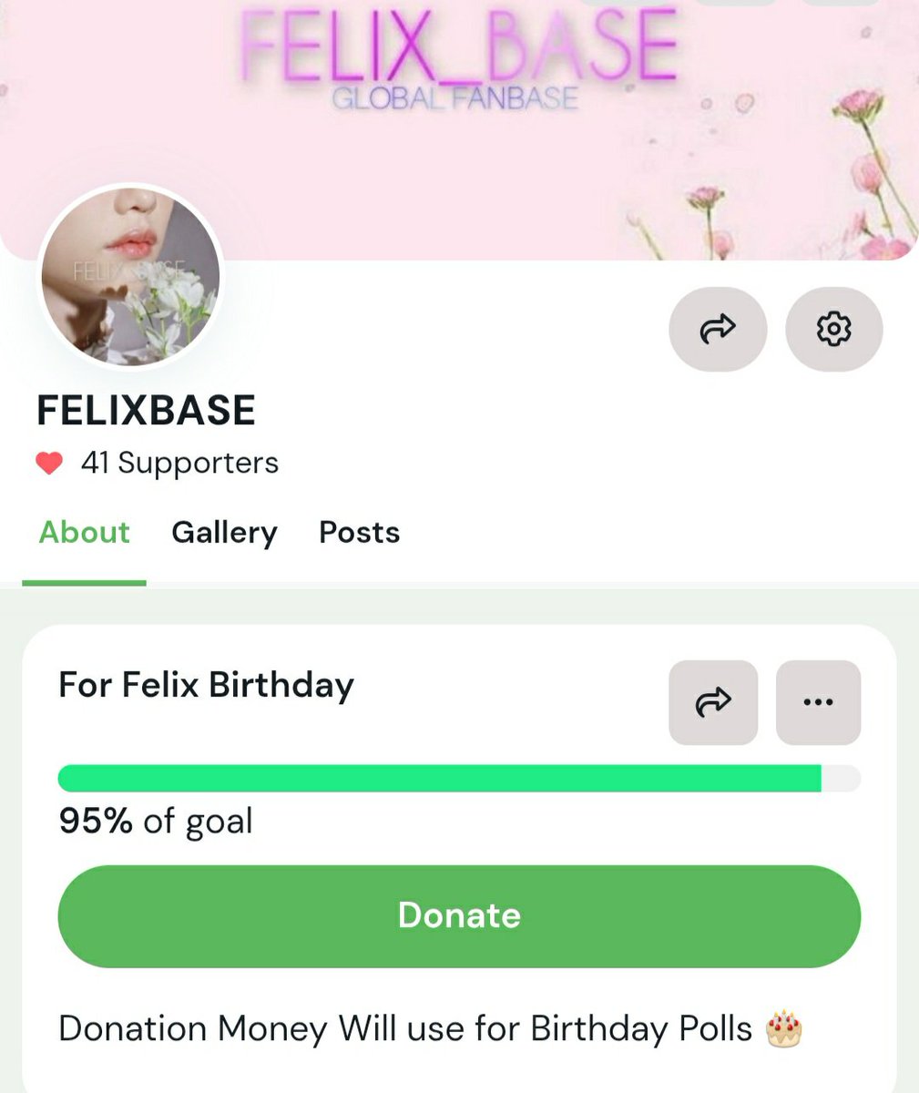 FELIXBASE_'s tweet photo. #FELIX's 26th BIRTHDAY FUNDS 🎂

We have Many Fansupport Projects which needs to Finish As soon as Possible. We have already collected more than half of our Goal. Please Donate if you can &amp; let's achieve 100% Goal.

✳ Current Donation : 95%
📥:https://t.co/LCdCIYUn2b
 
#필릭스 https://t.co/FmNloRRmvy