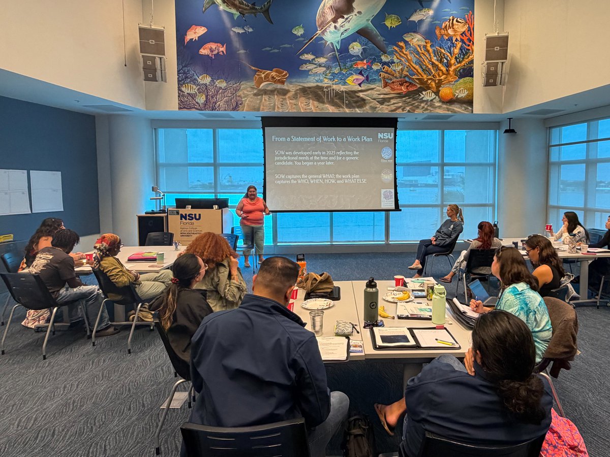 NOAACoral's tweet photo. It’s #FellowFriday! The 2026–2028 cohort of Susan L. Williams National Coral Reef Management Fellows have begun their work in the 7 U.S. coral reef jurisdictions. The program focuses on next-generation leadership & capacity-building.
https://t.co/4Y39LcO5qD
@NSUFlorida https://t.co/ST2f6PGUgF