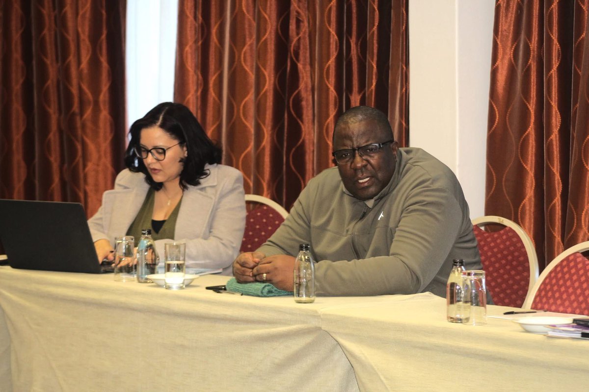 NAMJudiciary's tweet photo. Judge-President of the High Court, Hon. Petrus Damaseb hosted the Criminal Stream Judges Information Sharing Session today, at Mercure Hotel Windhoek, bringing together judges from the Main Division and the Northern Local Division. https://t.co/T4TBS9vLLU