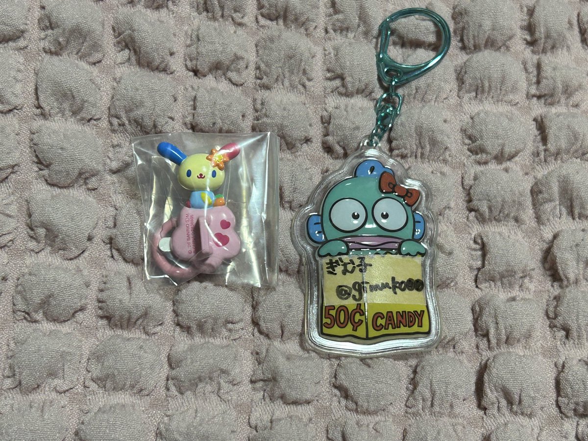 gimuko00's tweet photo. 【 交換 】 サンリオ　キーリングハンガー　ガチャガチャ　サンリオキャラクターズ

譲 : ウサハナ

求 : ポチャッコ

⭐️固定必読
郵送交換📮 
検索からも気軽にお声掛けください。 https://t.co/O9i9HyofeO