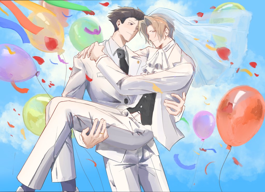 Wuliaaaaaa's tweet photo. 🎉Happy Wedding！
搬搬旧图——#nrmt #成御 #ナルミツ https://t.co/9ffZ7fDqcy