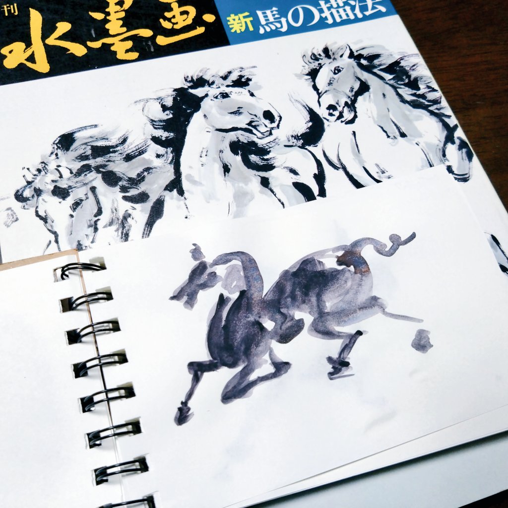 カラー描きかけなので今日は1色の模写を上げる
