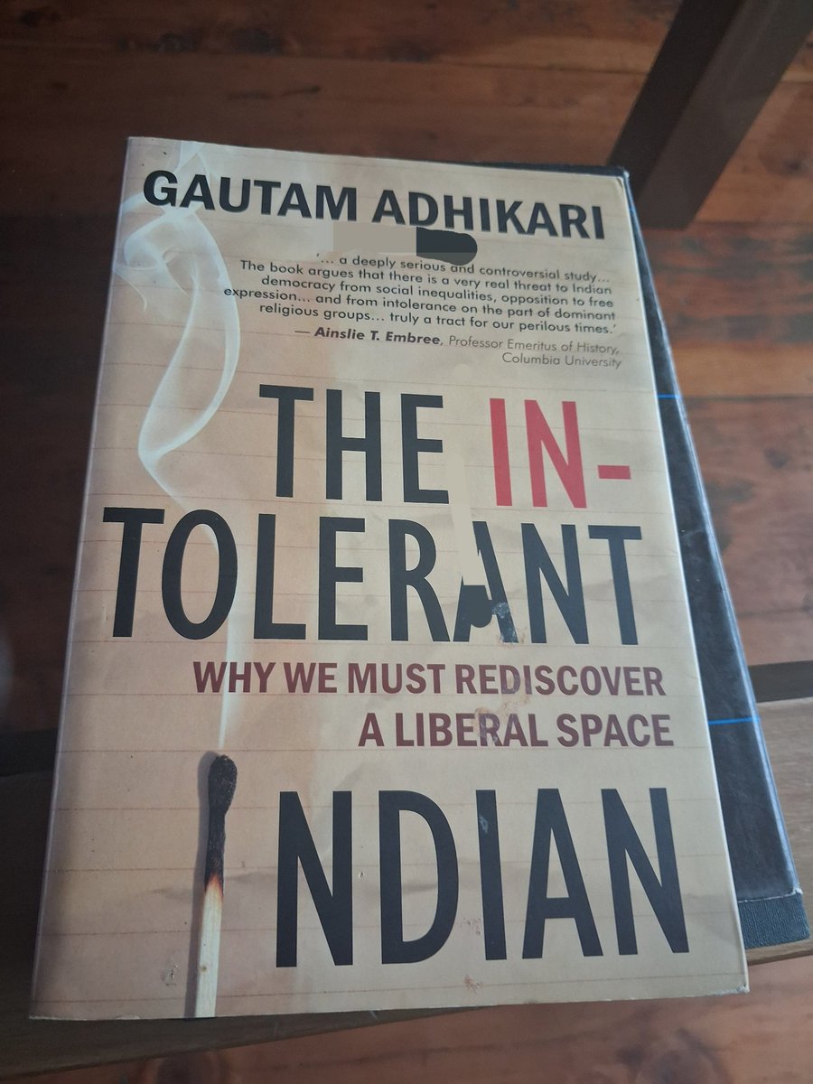 ash4intelways's tweet photo. #Book "The #intolerant #Indian we must rediscover a #liberal space " #author Gautam Adhikari #expressing threat to #Indian #democracy #social inequalities opposition to #freedom of #expression #sharp attack on #religious #extremist reading at #state of the #art #tranquile #resort #cafe with #complimentary #tea amidst #mountains #cedar #pinewood establishing #benchmark in #hospitality #goodreads #treasure #sukh #akhandanand #devbhoomi #himachal #manali