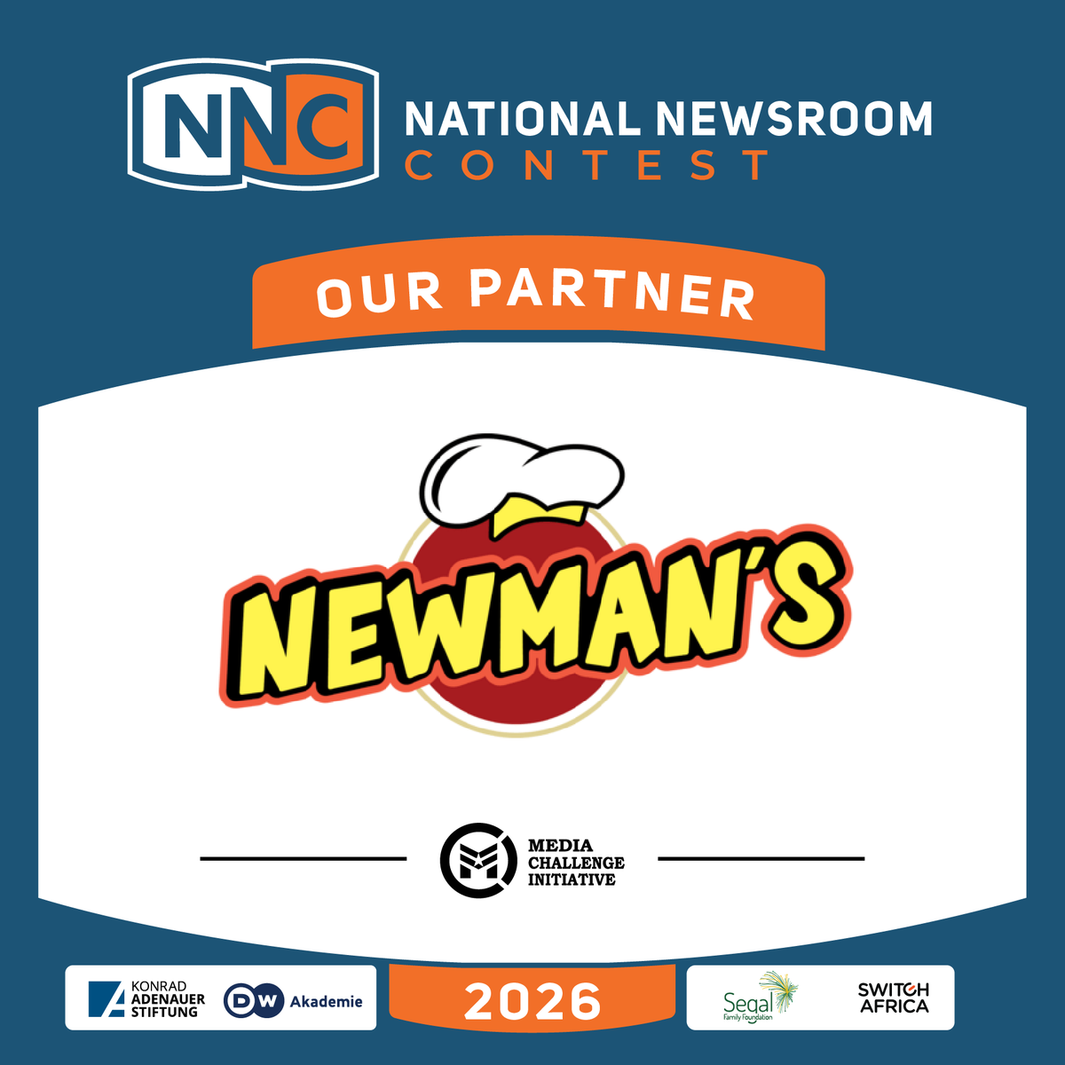IMChallengeug's tweet photo. We're proud to have @newmanfoodsltd on board as a partner for this year's #NationalNewsroomContest. https://t.co/Lsy29fWDm5