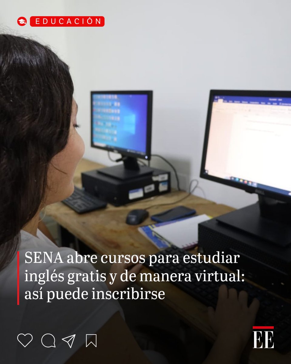 elespectador's tweet photo. #LoMasLeido | La iniciativa ‘English Does Work’ del SENA ofrece 13 niveles de inglés que permiten avanzar progresivamente hasta alcanzar el nivel B2. 👉 https://t.co/7N18eaq2XH https://t.co/2adtxtQUaI