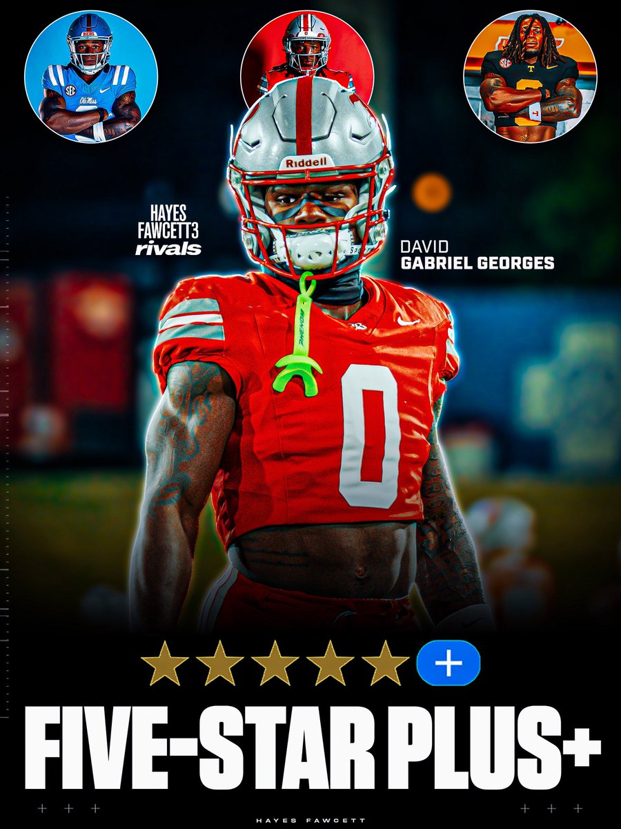 Hayesfawcett3's tweet photo. NEW: David Gabriel Georges is now a Five-Star Plus+ Recruit, ranking 5 stars on every major recruiting platform📈

His July 22nd commitment is one of the most highly anticipated recruiting decisions of the 2027 cycle

https://t.co/9ryuFfW7H7 https://t.co/B1vGzsqwPK