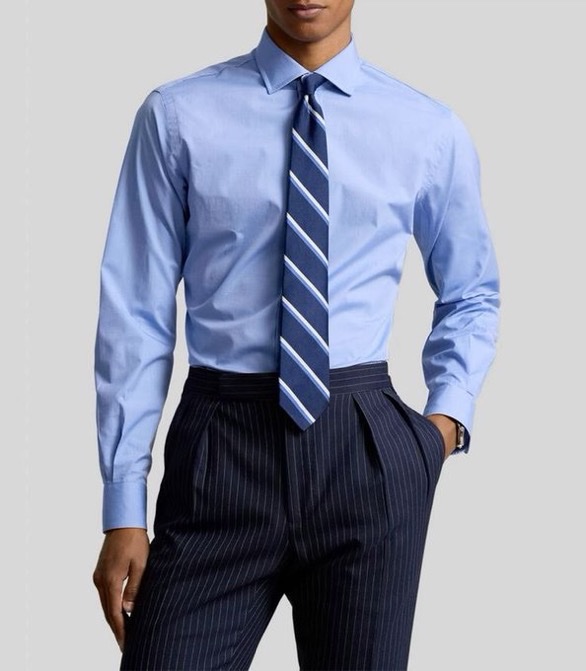 GntlemansGeek's tweet photo. A Ralph Lauren shirt and a proper tie never go out of style. https://t.co/jnRLislLla