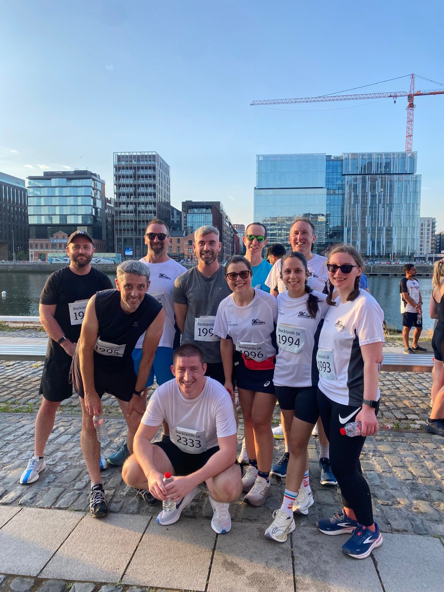 DaonInc's tweet photo. 🏃 Great evening at the Docklands 5K with the Daon team! This marked our 15th Sports &amp; Social run, bringing colleagues together for fitness, teamwork and plenty of post-race celebrations. Thanks to everyone who took part! 👏 #DaonLife #Docklands5K #Teamwork #Wellbeing https://t.co/7SDWIA9TB1
