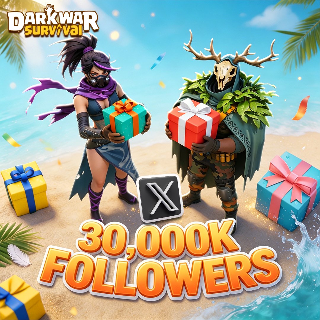 Darkwar_Global's tweet photo. 🎉 We’ve officially reached 30K followers on X!

Thank you Survivors for every follow, like and comment. Your support keeps our wasteland community growing stronger every day! ⚔️🔥

Next stop: 40K!

===========================
Join us on Discord: https://t.co/fDwolKxyk0
Follow us on Facebook: https://t.co/E2GAuTULo2
#darkwar