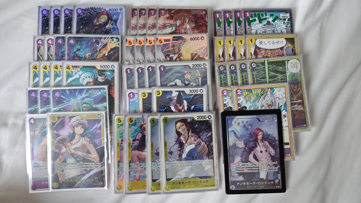 RayWinesa's tweet photo. GAO 3v3 SG
Team with @ilhamochamad @nyanted_cards 

Deck : 🟣🟡 rosinante / 紫黄ロシナンテ

R1🟣 enel ⭕, T ⭕
R2🔴🔵 ace ⌛, T ✖️ 
R3🟡 luffy ⭕, T ⭕
R4⚫🟡BB ⭕, T ⭕
R5🔴🟢 luffy ⭕, T ⭕
R6🟢 mihawk ⭕, T ⭕
R7🔵🟡 nami ⭕, T ⭕
Top8🔵🟡 nami ⭕, T ⭕
Top4🟣 enel ✖️, T ✖️ https://t.co/erBmCCztwn