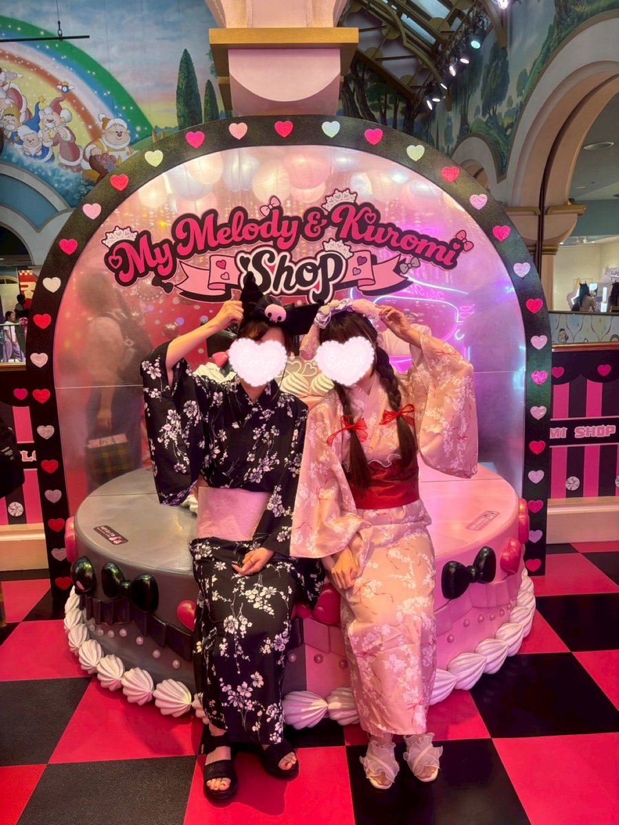 Hitomin0124's tweet photo. 好き女達と浴衣ピューロしてきた🌈🏮
朝からずっと楽しかった🐰💓 https://t.co/7qKKKolGH5