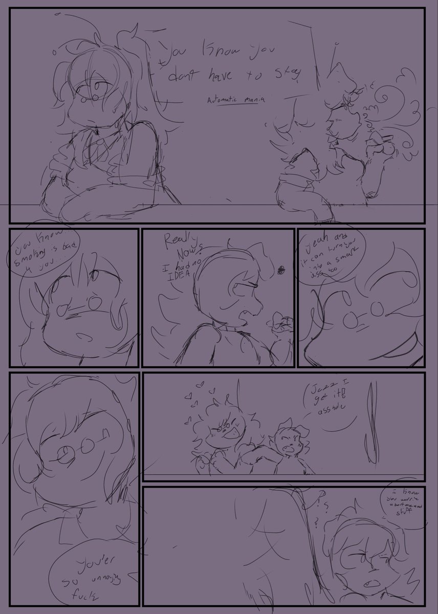 AceImation's tweet photo. You know… you don’t have to stay.
 
1/3

Automatic Mania comic

Tell me if you like this OC content! Might dub over it in the future https://t.co/oeY1VGvylz