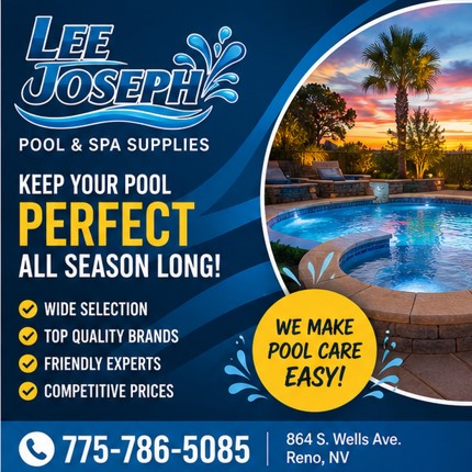 LJPoolReno's tweet photo. Welcome to Lee Joseph Inc. Swim Pool &amp; Spas Supplying Northern Nevada with Pool and Spa supplies, maintenance, training and certifications. #poolsupplies, #spasupplies, #poolmaintenance, #cpocertification https://t.co/tPzsTlOxCS