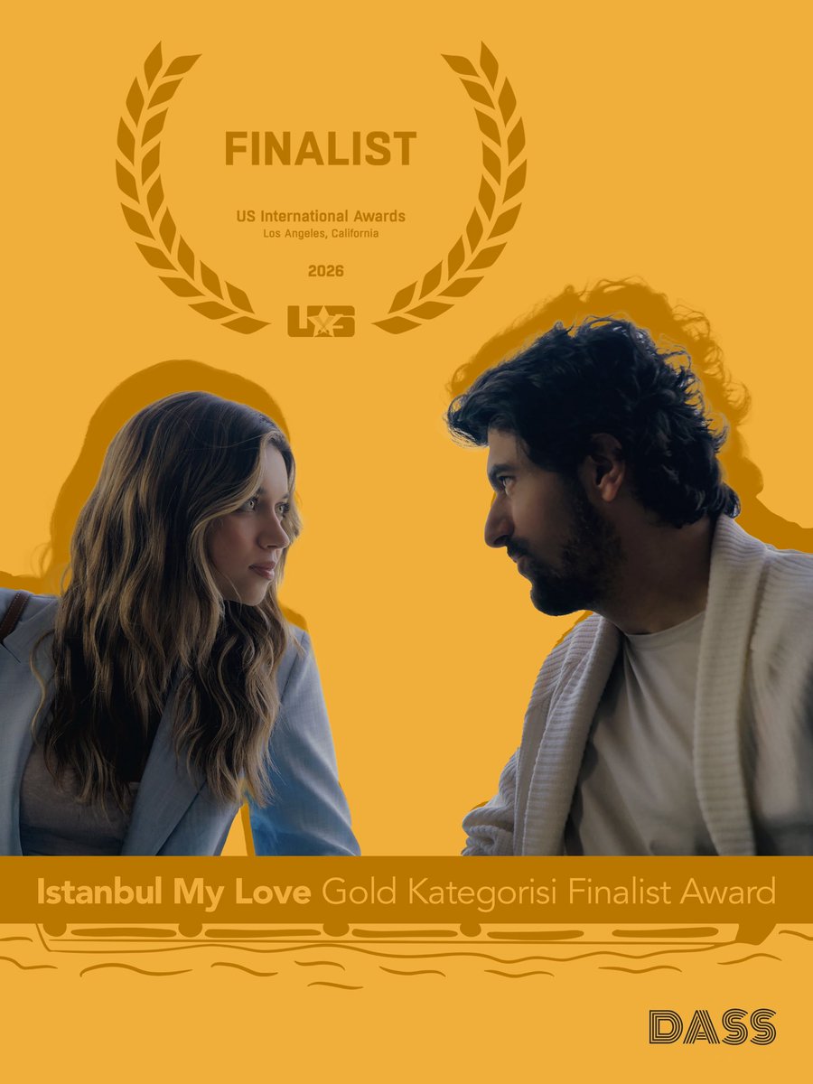 dassyapim's tweet photo. US International Awards’tan #IstanbulMyLove ve #AntalyaGambit ile birlikte iki önemli ödülle dönmenin mutluluğunu yaşıyoruz. 💛  #DassYapım https://t.co/YKDVTCChMU