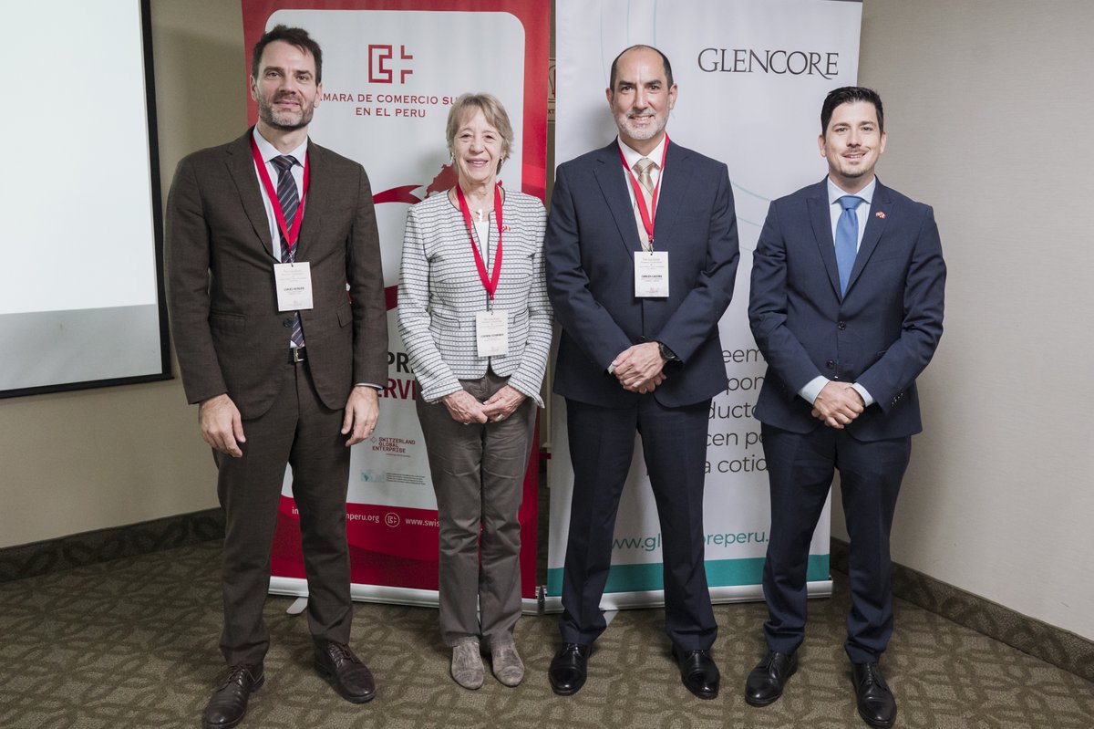 SwissChamPeru's tweet photo. El pasado martes 7 de julio vivimos la primera edición de SwissCham Business Connections: Visión estratégica y nuevas oportunidades con Glencore, un nuevo espacio creado por la Cámara de Comercio Suiza en el Perú para promover el intercambio de conocimientos.

#TheSwissWay https://t.co/0C8TwMTXWM