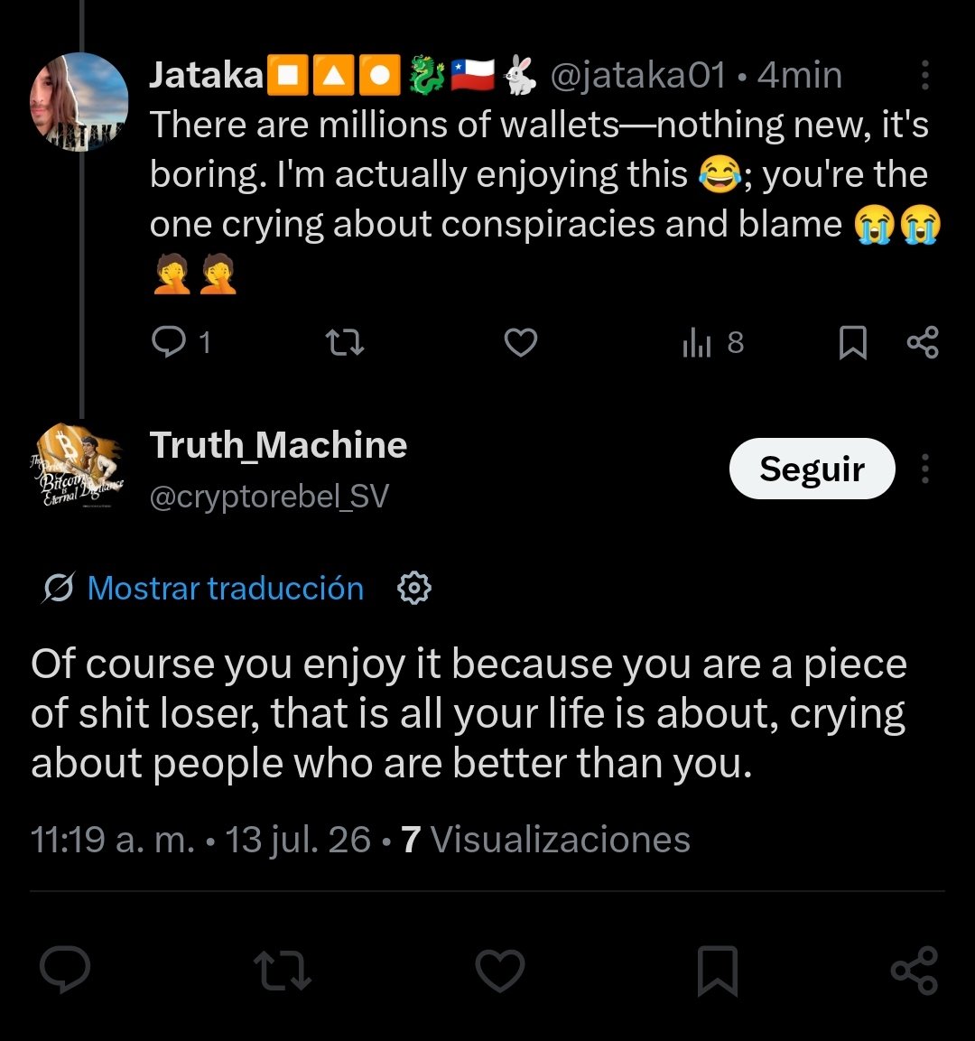jataka01's tweet photo. Another crybaby blocking me—how many will it be today? These are the leading figures of BSV; is this really the level they're at? These idiots still don't understand that the world doesn't need the BSV community. https://t.co/dgriBD6v9e