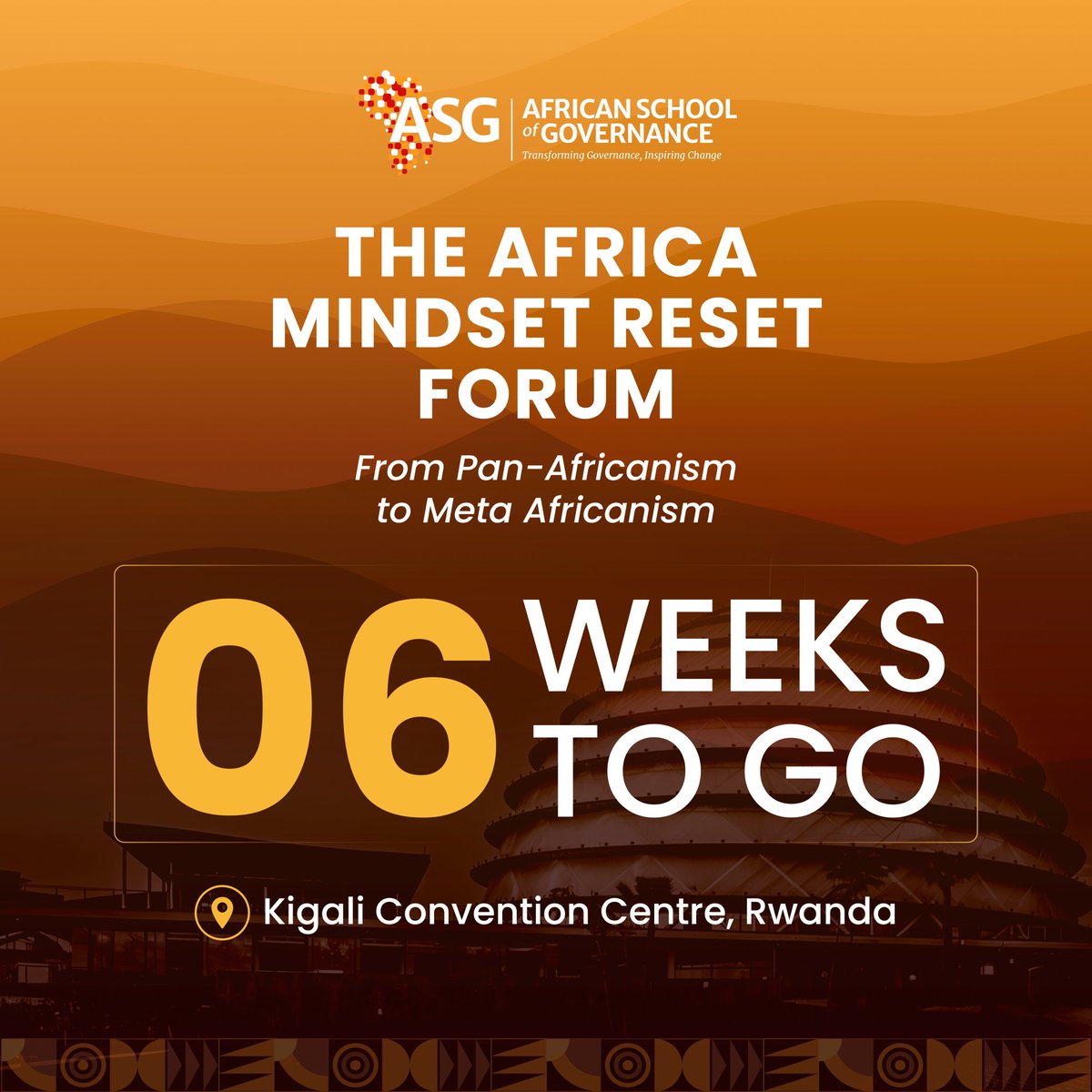 ASG_Africa's tweet photo. In 6 weeks, Africa begins a conversation about the stories we carry, the ideas that shape us, and the future we want to create.

From Pan-Africanism to Meta-Africanism, it’s time to rethink the frameworks that define our continent’s next chapter.

25–26 August | Africa Mindset Reset Forum
The countdown is on. Are you ready?

Register today: https://t.co/B76ngB5WrJ

#AfricaMindsetReset #MetaAfricanism