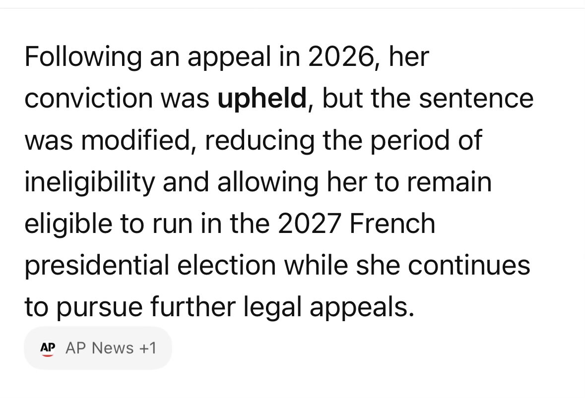sockbins's tweet photo. @te_aser2 @kyleisreasonabl @PeterSweden7 She is though. 

embezzlement of public funds is a crime &amp; one she was convicted of &amp; her appeal only allowed her to run for public office, it did not set aside her conviction. https://t.co/j8ErBApOTy