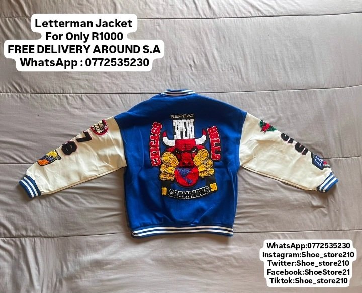 Shoe_store210's tweet photo. Letterman Jacket 
For Only R1000
FREE DELIVERY AROUND S.A
WhatsApp : 0772535230

View catalogue on WhatsApp here : https://t.co/5oBOhzGA3c

#Tatto #Tagged #Jacket #Blue #Letter https://t.co/5ZeAdBuWp2