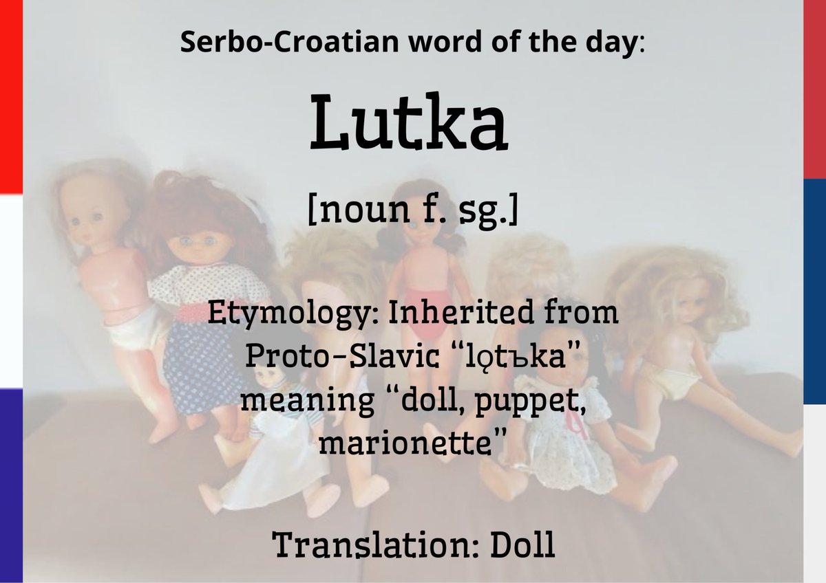 sc_wordoftheday's tweet photo. Serbo-Croatian word of the day for 13/07/2026:

Lutka meaning doll! https://t.co/m8GDTClnPj