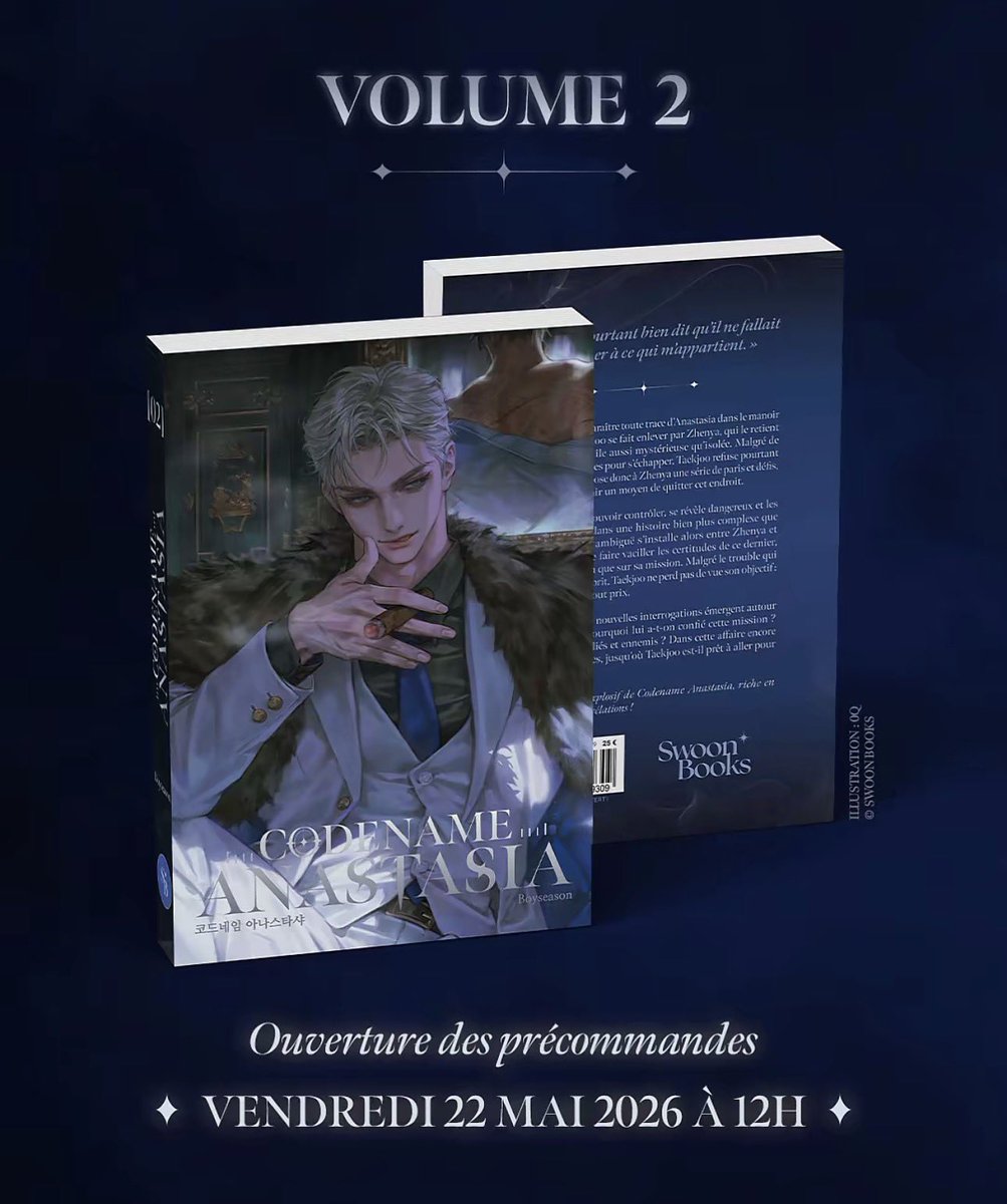 xpereshati's tweet photo. they released codename anastasia novel in french and i didn’t even KNOW?! the art is so beautiful im sick https://t.co/AB210Z0R8x