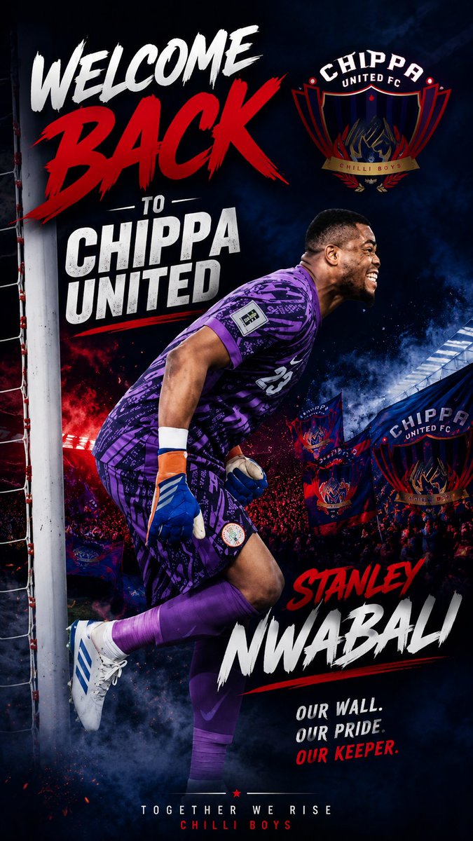 FootballMaester's tweet photo. Stanley Nwabali re-join Chippa United for a second Spell. The Prodigal Son returns home. Was Leaving a Huge Mistake? 👀 https://t.co/mCNz9XPXvU