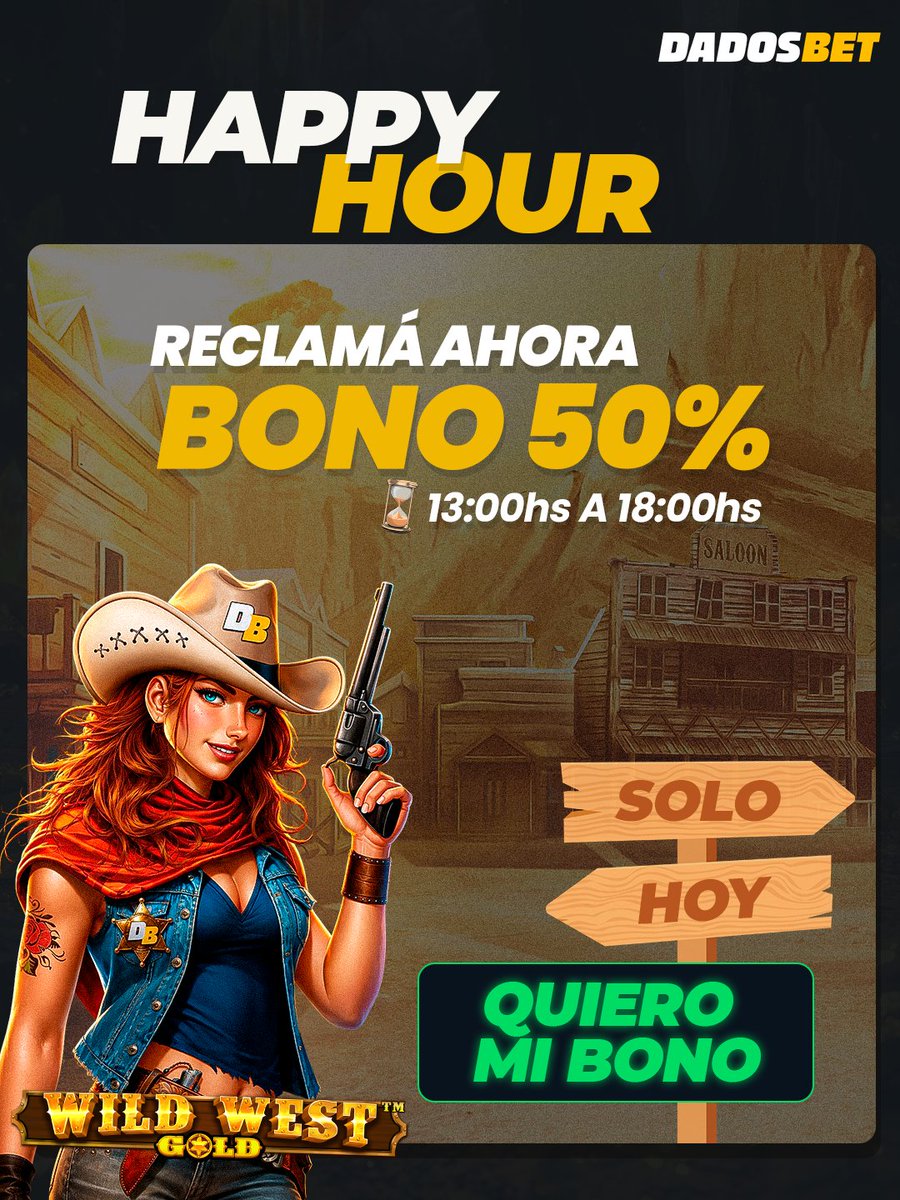 DadosBetArg's tweet photo. 🤠 ¡Llegó el HAPPY HOUR a DB! ⏳ ¡Preparate para desenfundar tus mejores jugadas! 🌵, activamos nuestra promoción relámpago para arrancar la semana con todo.  SOLO POR HOY, Liam Gallagher  Lloras 
Estrecho de Ormuz Enzo Pérez https://t.co/tRLzr9kEcD