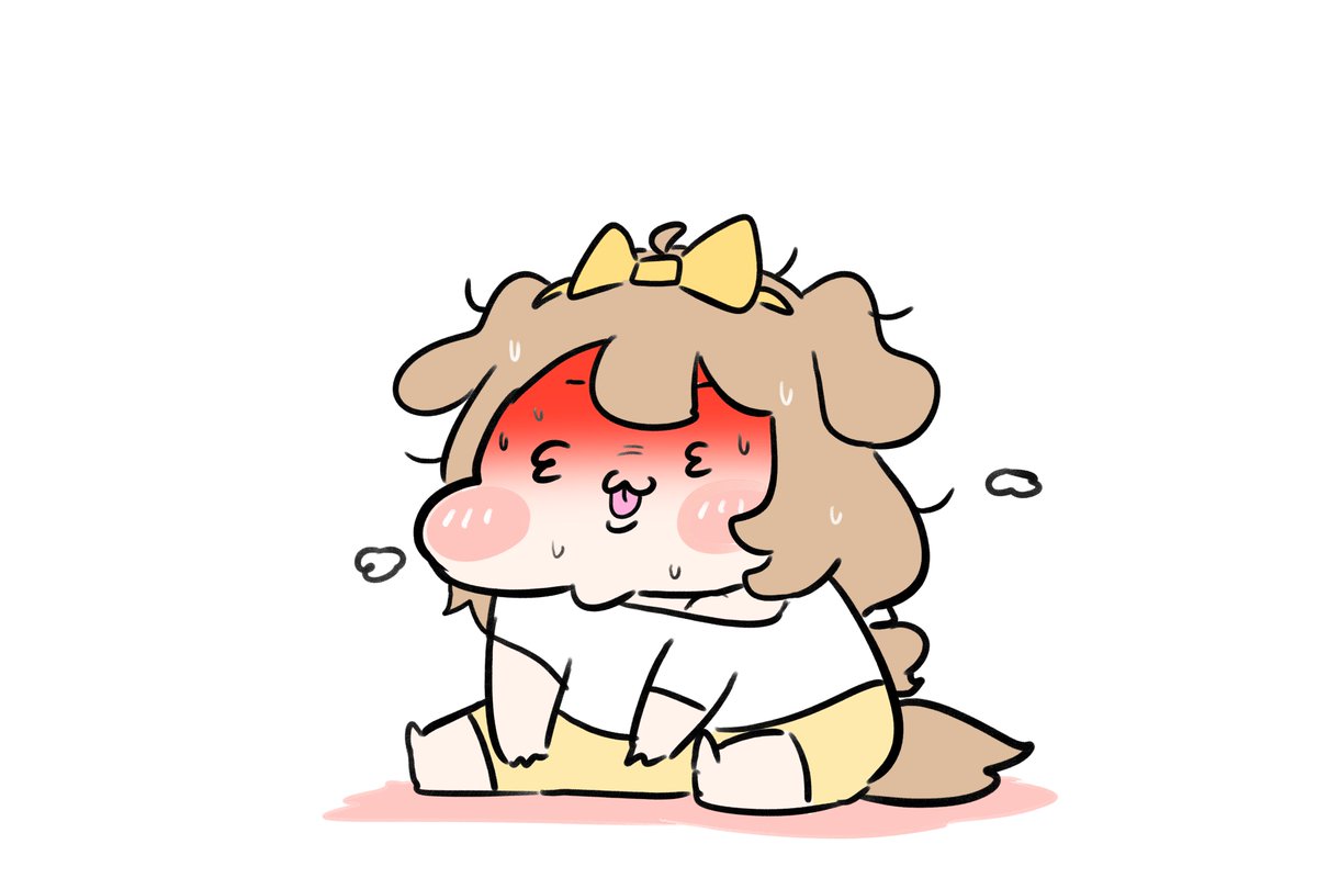 Minchi_anda's tweet photo. ...더워서 쉬는중;; https://t.co/BKmRlJOBCt