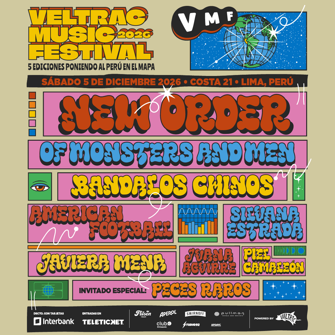 veltracmusic's tweet photo. Line up #VMF2026 , 5 de diciembre Costa 21 😎✨
@neworder
@monstersandmen
@americfootball
@BandalosChinos
@silvanaestradab
@javieramena
@juana aguirre
@pielcamaleon_
peces.raros
🎟️ Entradas desde este viernes 17 a las 10AM en Teleticket
#VeltracMusic #VeltracMusicFest https://t.co/680nRLavLB