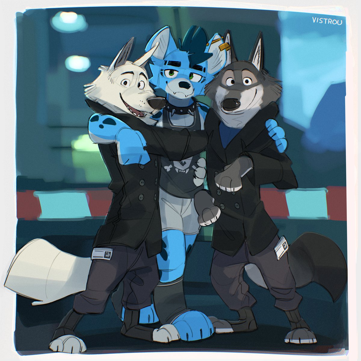 Vistrou's tweet photo. birthday gift for @AnkorTheHyena ! (almost 2 weeks late) https://t.co/GxtuSqqjfs