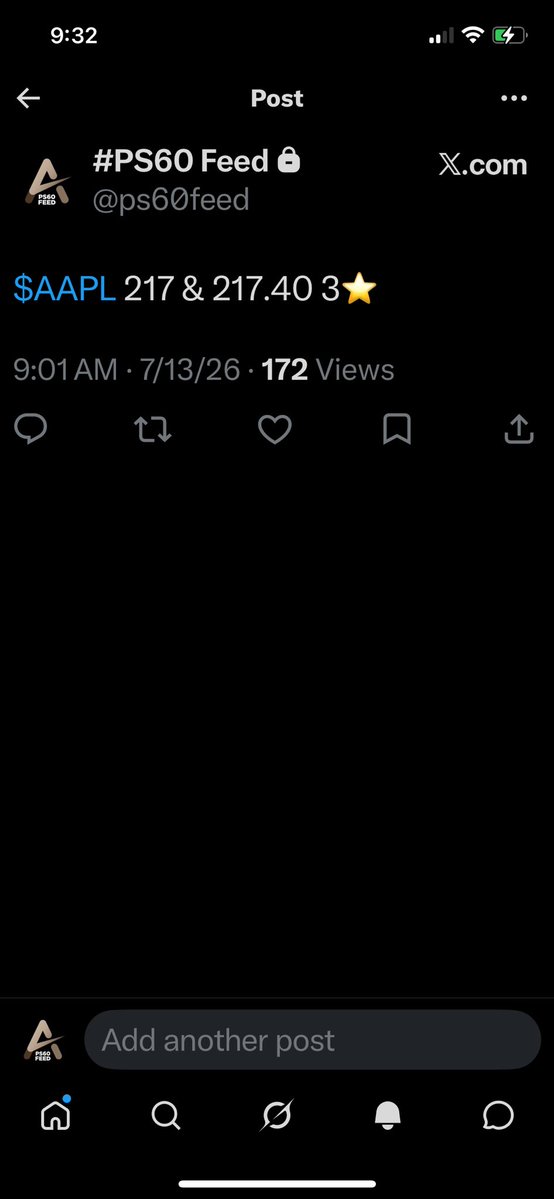AccessATrader's tweet photo. $aapl #ps60 🔥 https://t.co/WFGUq0yVri