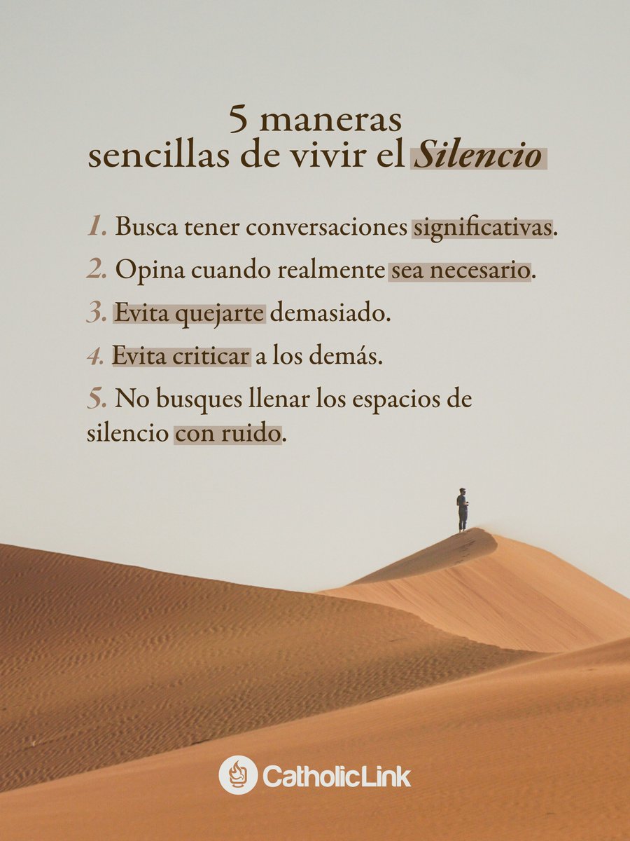 catholiclink_es's tweet photo. En un mundo lleno de ruido, estos consejos nos pueden servir muchísimo 🔇 ⠀ https://t.co/xPq7OGIPHh