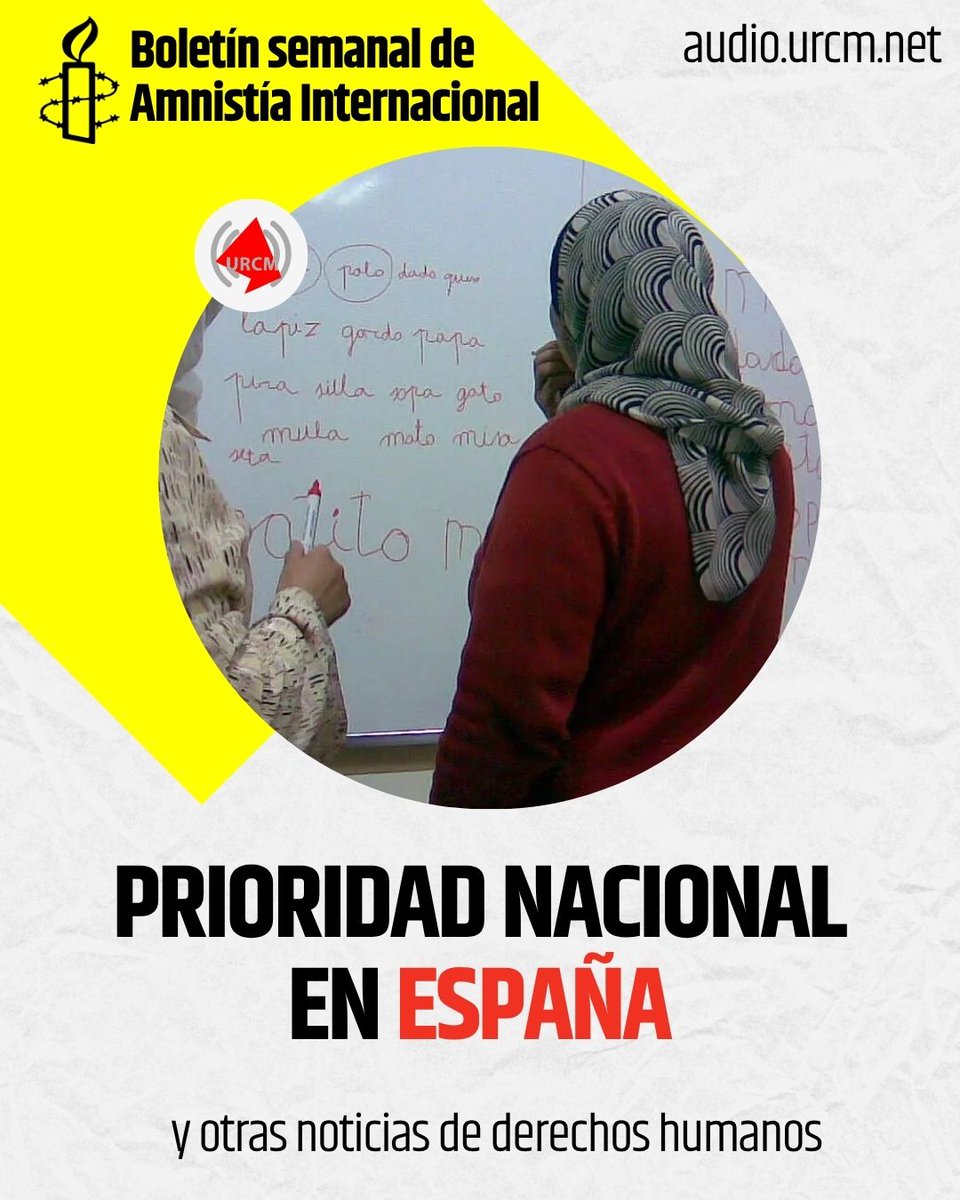 URCMadrid's tweet photo. Prioridad Nacional en España y otras noticias de derechos humanos
▶3:55 https://t.co/yWcj0LdX0m

🔊 𝗕𝗼𝗹𝗲𝘁𝗶́𝗻 𝘀𝗲𝗺𝗮𝗻𝗮𝗹 𝗱𝗲 𝗔𝗺𝗻𝗶𝘀𝘁𝗶́𝗮 𝗜𝗻���𝗲𝗿𝗻𝗮𝗰𝗶𝗼𝗻𝗮𝗹 𝘀𝗼𝗯𝗿𝗲 𝗱𝗲𝗿𝗲𝗰𝗵𝗼𝘀 𝗵𝘂𝗺𝗮𝗻𝗼𝘀, producido por @amnistiaespana y  @URCMadrid https://t.co/ou7UzASg7T