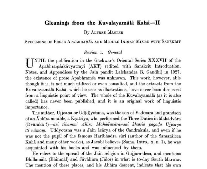 vashushen_abhir's tweet photo. 8th-century Jain scholar Uddyotana Sūri proudly traced his roots to an Ābhīra (Ahir) Kshatriya lineage and the Candrakula (chañdrakulin). His grandfather was a distinguished Ābhīra of dwārkā. https://t.co/9KOZq4HeaM