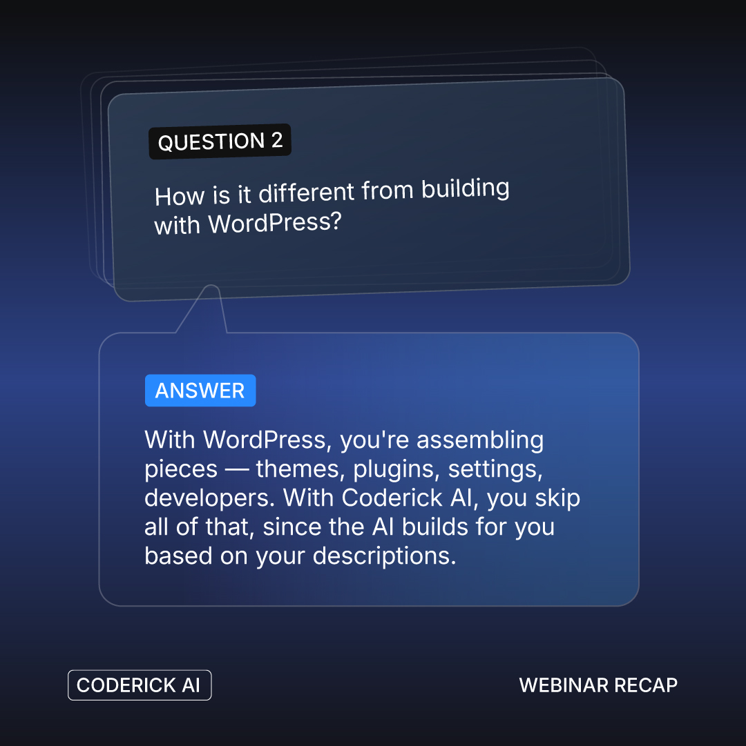 Coderick_AI's tweet photo. "What if I break something?"

You roll it back. 

Built-in version control means one click returns you to a working version. 

Tell Coderick AI what's wrong in plain words and it debugs the fix.

Build in small steps and problems are easy to catch.