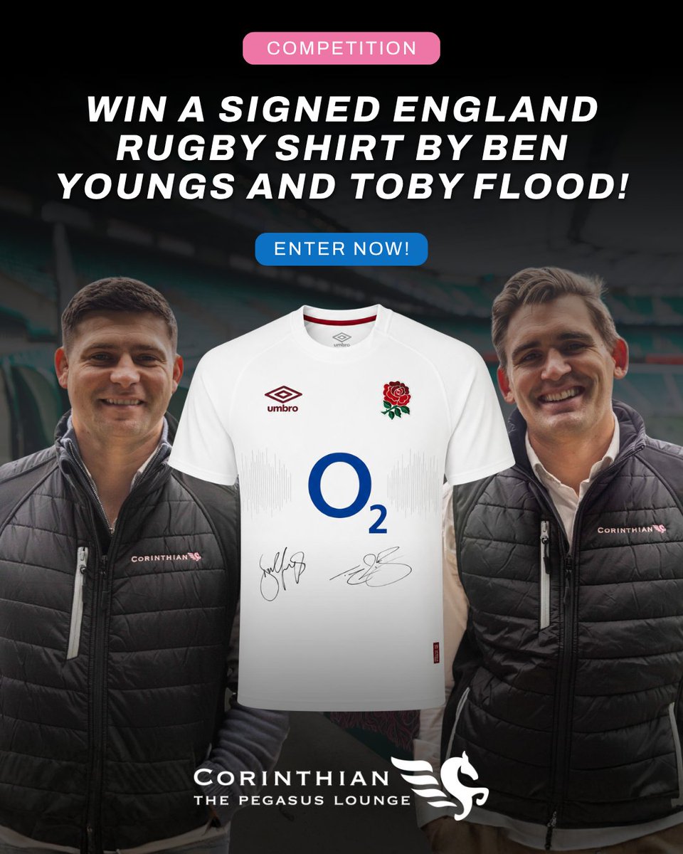 CorSportsLtd's tweet photo. 🏴󠁧󠁢󠁥󠁮󠁧󠁿🏉 COMPETITION TIME 🏉🏴󠁧󠁢󠁥󠁮󠁧󠁿

Win a signed @EnglandRugby jersey by Ben Youngs and Toby Flood!

To Enter:  
✅ Follow
🔁Like + RT this post 
💬Tag a rugby mate  

Confirm your entry here 👇https://t.co/nZCMm5XepL

The winner will be contacted via DM on 27th July.

Good luck! 😊 https://t.co/NIoo2iemLC