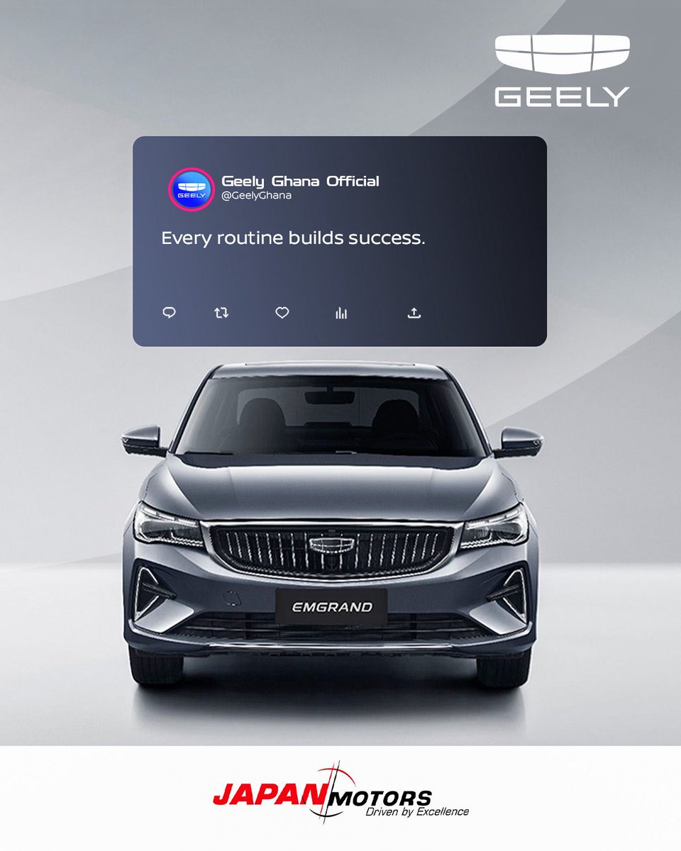 GeelyGhana's tweet photo. Discipline builds destinations.
Contact 0243700733 to book a test drive today or book online https://t.co/sxWGDPn8a5
Industry 1st Amazing Warranty: 6 years or 200000km
#Emgrand #GeelyGhana #DriveDiscipline #MondayFocus #EngineeredForProgress https://t.co/P1jv9LmjEB