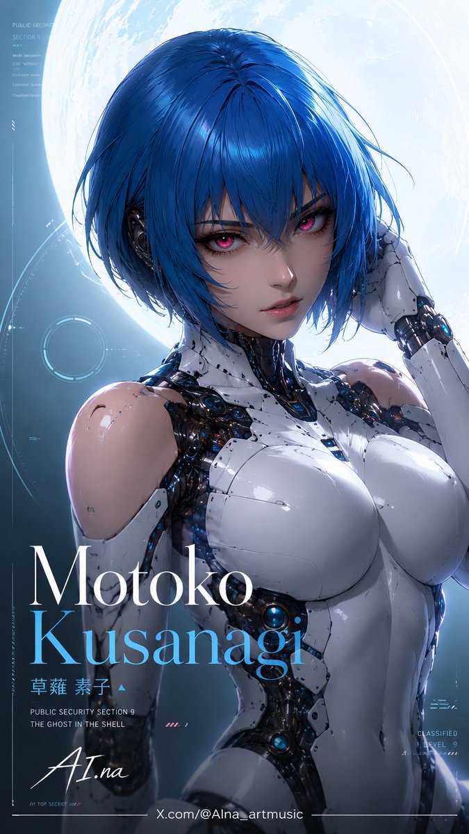 AIna_artmusic's tweet photo. Part 4 o  Motoko wallpaper 
The Ghost In The Shell  
Motoko Kusanagi (The Major)

Which one is your favorite? 

#GhostInTheShell #MotokoKusanagi #Section9 #Cyberpunk #AnimeArt #AIart #FanArt #MangaCover #SciFiArt #AIna_artmusic https://t.co/HAPsNsBDJL