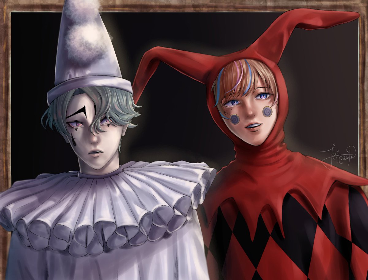 Lezi_Callist0's tweet photo. ⚪️ pierrot &amp; harlequin 🔴

#FreoChrome #Seiblue https://t.co/JPNLbxAXzU