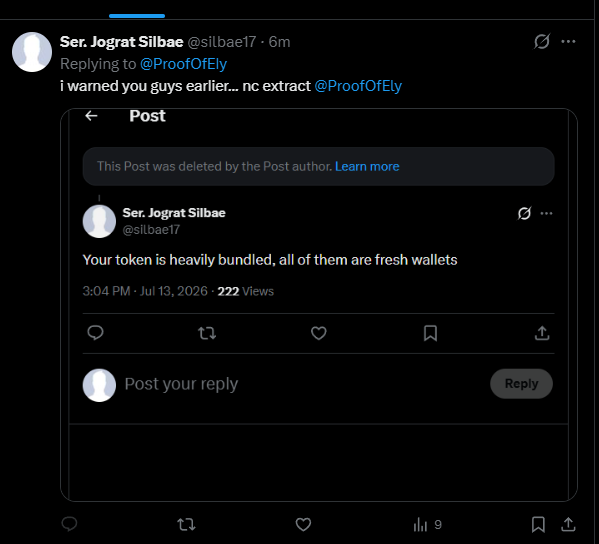 silbae17's tweet photo. This stupid ass scammer, @ProofOfEly, blocked me 😂. For what? Telling the truth?

I hope you all saw my warning before he fully extract.
@UN3DMINING @RobinhoodCrypto https://t.co/v4ONTsmSOb